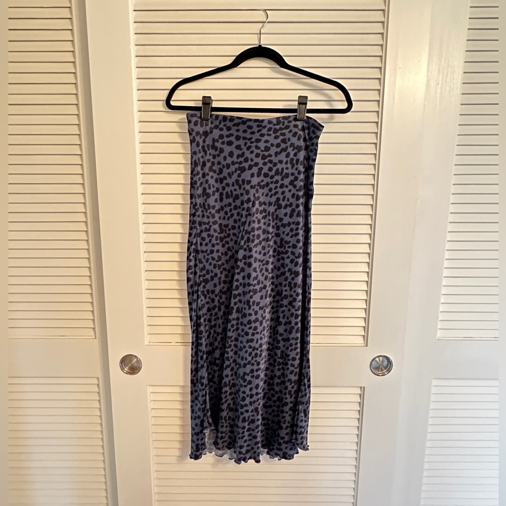 Weekday Midi leopard viscose Skirt